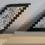  ασημενια εικονα 14×18,5 εκ.