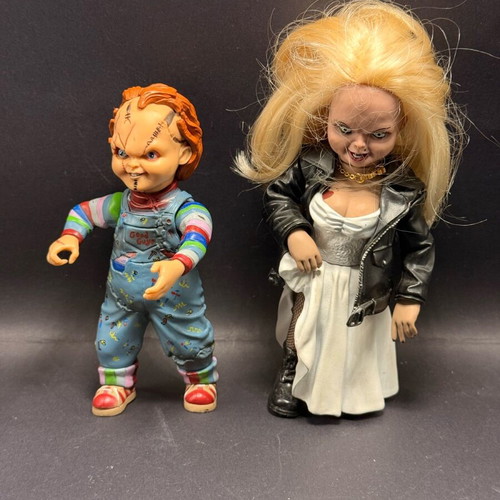 Bride of Chucky Honeymoon Tiffany figures used, bundle