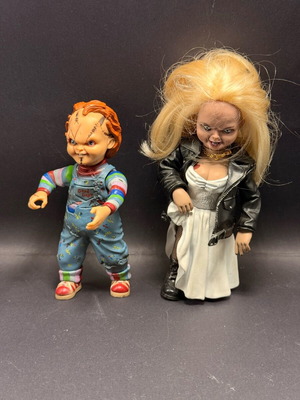 Bride of Chucky Honeymoon Tiffany figures used, bundle