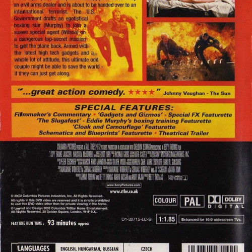 I SPY DVD used, action adventure comedy with subtitles