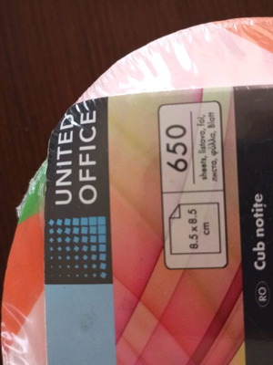 Colored memo pads new in sealed packaging