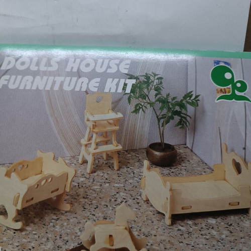 Wooden Craft Set 2 Pieces New, Natural Color