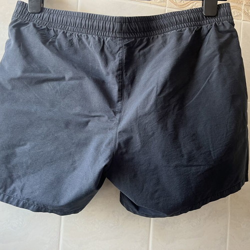 Lacoste men's swim shorts, dark blue, size Large
