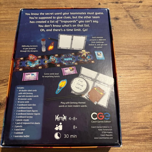 Trapwords board game used, English edition