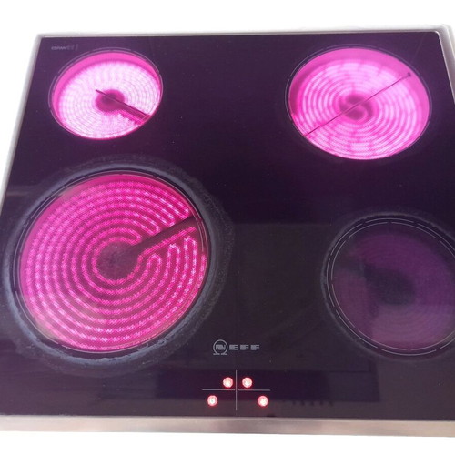 Nef ceramic hob used, 4 burners, 52×58cm