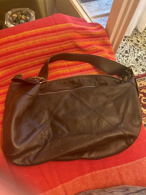 Furla vintage leather handbag new, brown