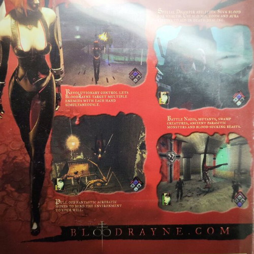 Bloodrayne PC game used, action-adventure 2002