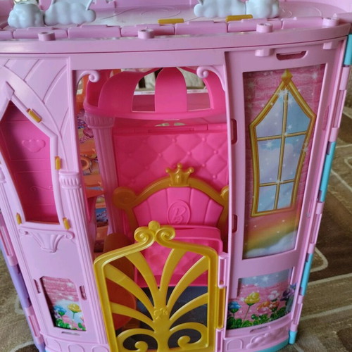 Barbie Princess Dreamtopia castle used with missing parts