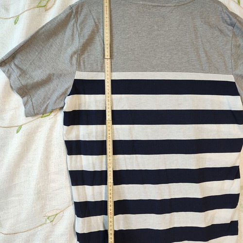 Bergans of Norway Lyngor Tee men's striped t-shirt XL like new, gray