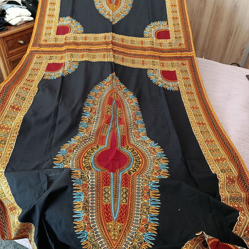 African fabric large size new 117×355 cm