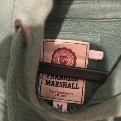 Franklin and Marshall sweatshirt used, green and yellow, size M
