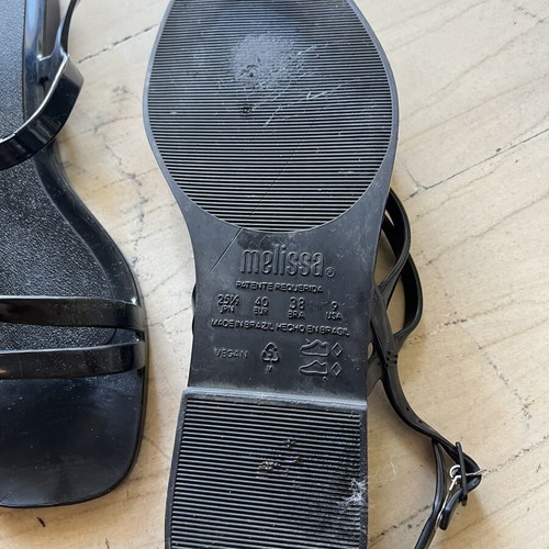 Melissa original sandals used, sizes 40-40.5, firming smell