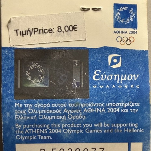 Athens 2004 Olympic Games Tennis Pin mint in card