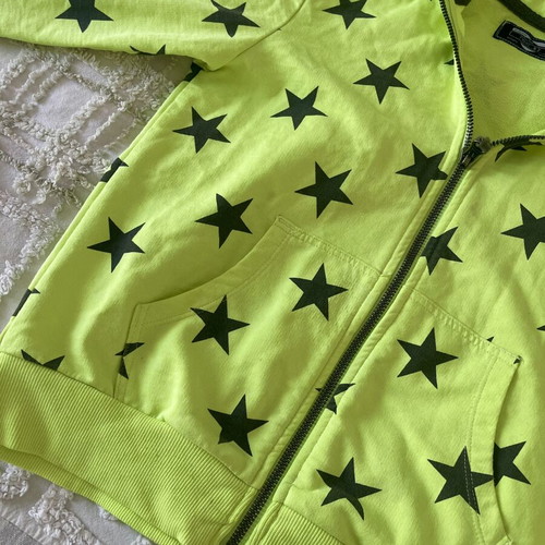 Next shorts and jacket set like new, neon yellow, size 6-7