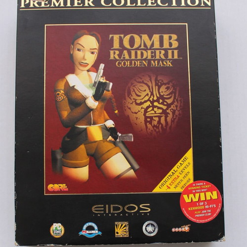 Tomb Raider II Golden Mask PC game used, 2-disk pack