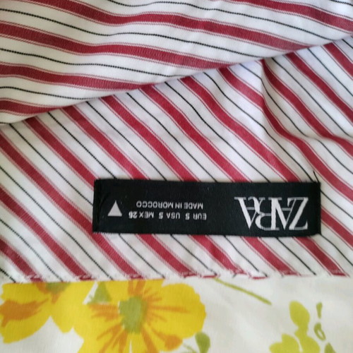 Zara skirt used with stripes, wrap style, size S
