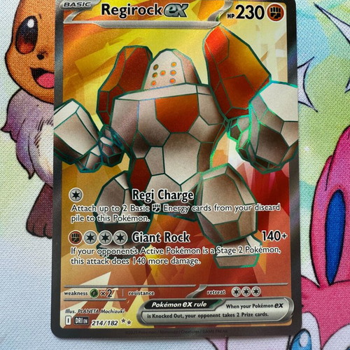 pokemon regirock card Regirock ex Full Art Destined Rivals NM, 214/182 Pokemon Card main image 0