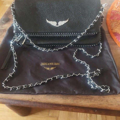 Zadig Voltaire shoulder bag like new, black