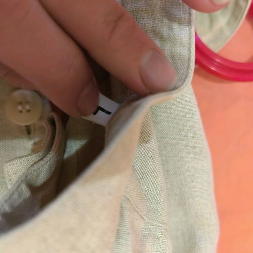 Men's linen shirt L like new, beige