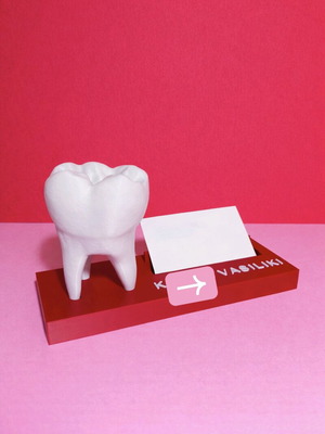 3D personalized business card holder like new