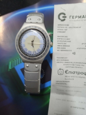 Swatch Irony 1996 wristwatch, silver, unisex