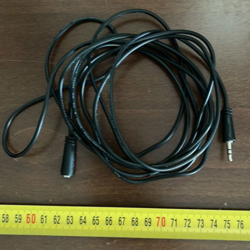 HAMA 3.5mm Jack Cable like new, male to female, 3.1m