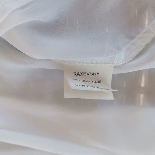 Raxevsky white crop top blouse size M like new