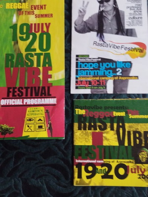 Flyers πακέτο Rastavibe Festival σαν καινούργιο