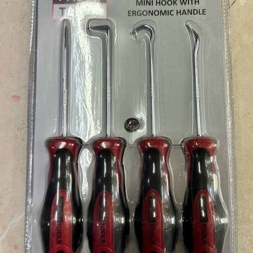 Hook set 4 pieces new, curved and straight 90 and 45 degrees