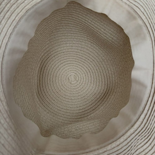 Straw hat like new, beige, one size