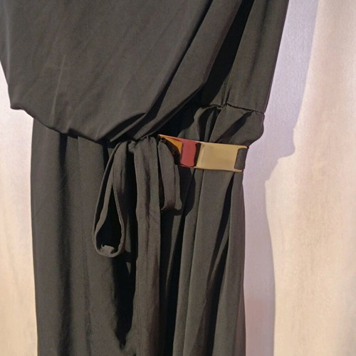 Asymmetric black dress size M used