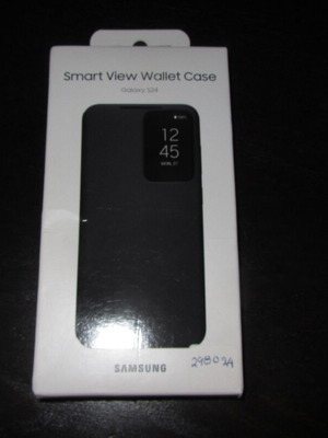 Θήκη Samsung Galaxy S24 Smart View πορτοφόλι, μαύρη, καινούργια σφραγισμένη