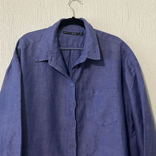Gudrun Sjödén linen blend dress XL, like new, blue