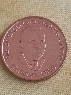 Jamaica 25 Cents Coins 1995 Marcus Garvey Used, Set of 3