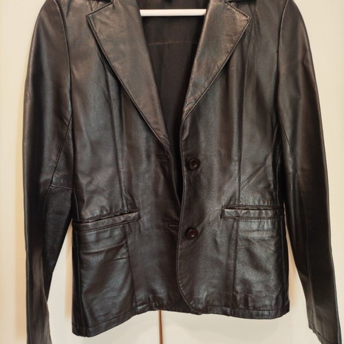 Splendid women's leather jacket, black, size M