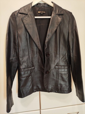 Splendid women's leather jacket, black, size M