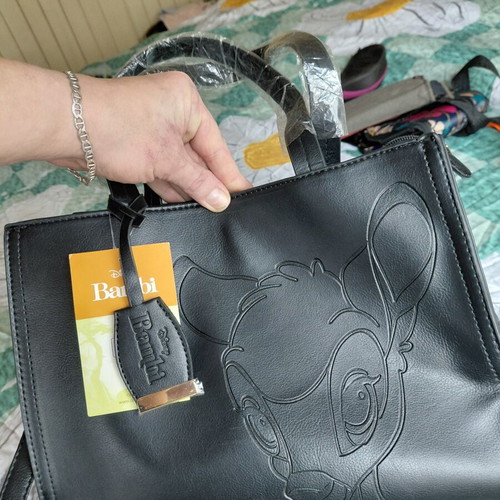 Disney Bambi Black Shoulder Bag new, eco leather