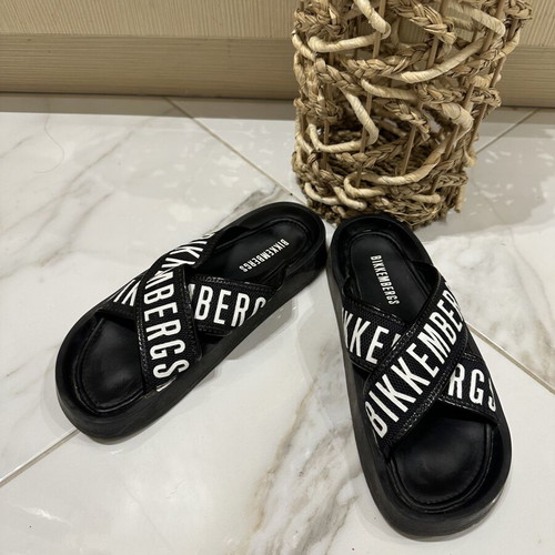 Bikkembergs slippers size 36 like new, black and white