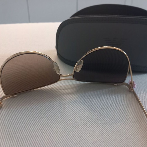 Emporio Armani sunglasses used with slight lens discoloration