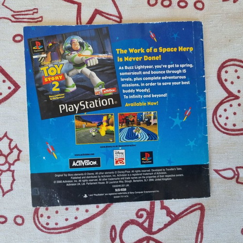 Buzz Lightyear of Star Command PS1 Manual like new, PAL version