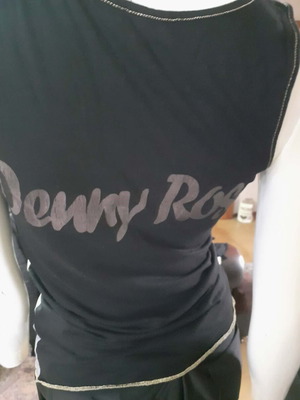 Denny Rose mako blouse used with James Dean print, size M