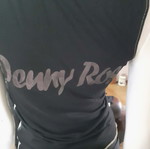 Denny Rose mako blouse used with James Dean print, size M