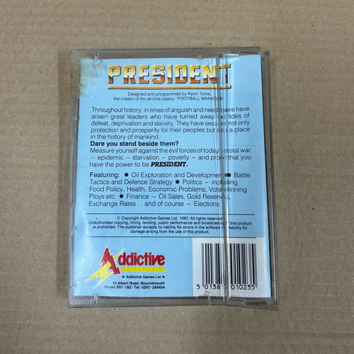 President video game 1987 Amstrad CPC used by Kevin Toms