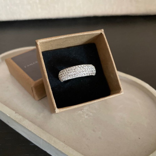Steel ring new, 21 mm, silver color