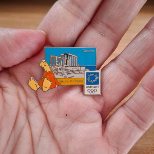 Official Athens 2004 Olympic Games collectible pin Sounio like new