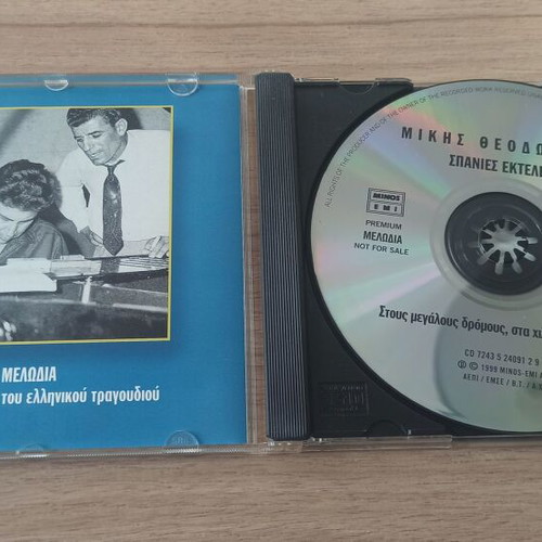 Mikis Theodorakis CD tribute like new, Melodia magazine insert