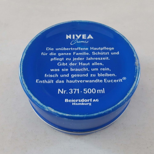 Nivea Creme metal tin used, empty