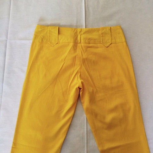 Women's summer pants like new, yellow, size S