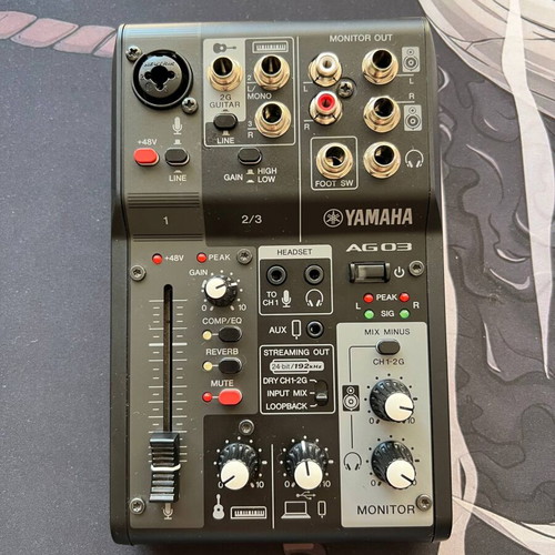 Yamaha AG 03 mk2 streaming pack like new