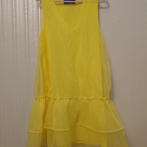 Résumé yellow dress size S with lining